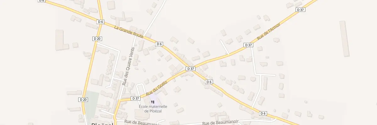 Plan du 26 La Grand Route à Ploëzal