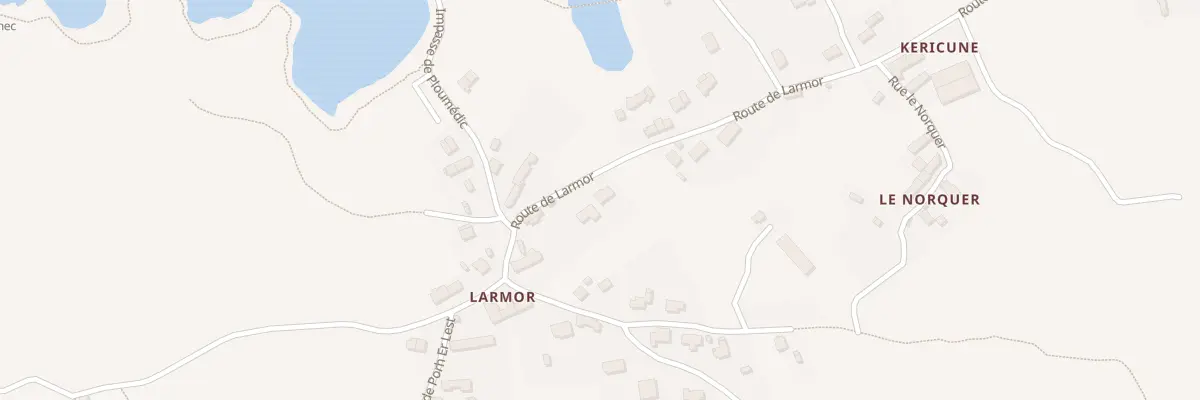 Plan du 91 Rte de Larmor à Belz