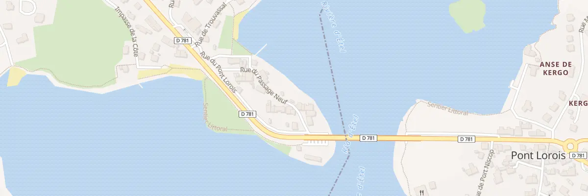 Plan du 11 Rue du Passage Neuf à Plouhinec