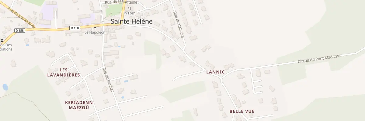 Plan du 14 Rue du Lannic à Sainte-Hélène