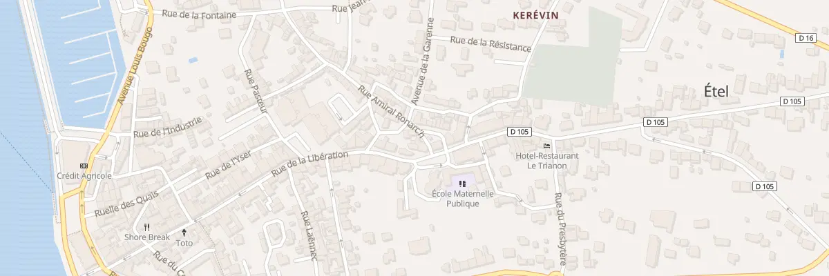 Plan du 1 Rue Amiral Ronarch à Étel