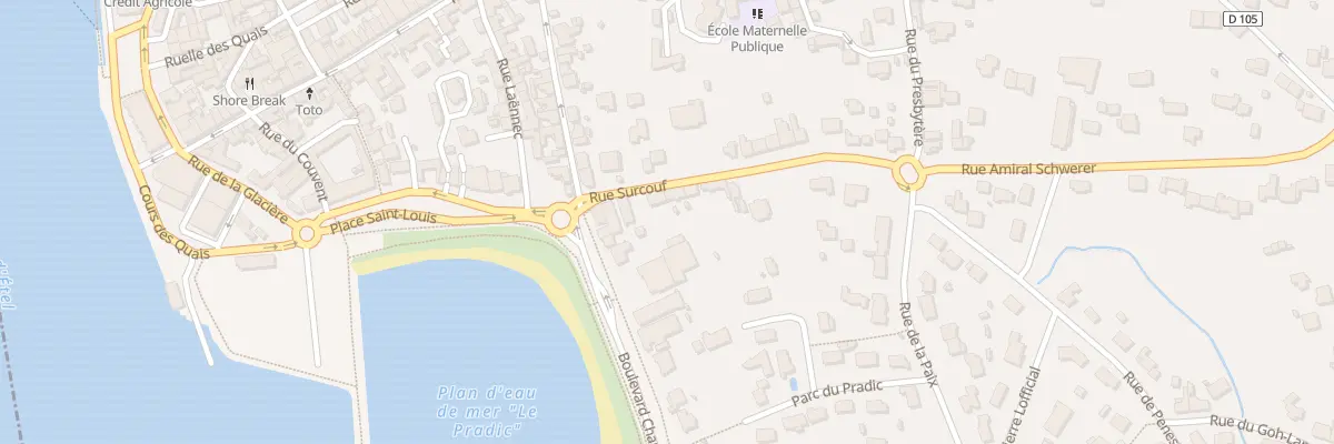 Plan du 15 Rue Surcouf à Étel