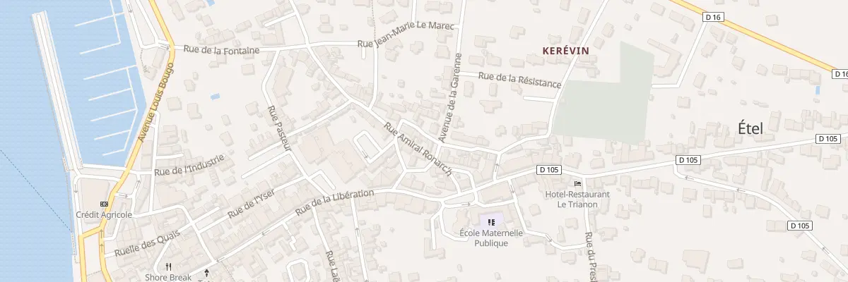 Plan du 6 Rue Amiral Ronarch à Étel