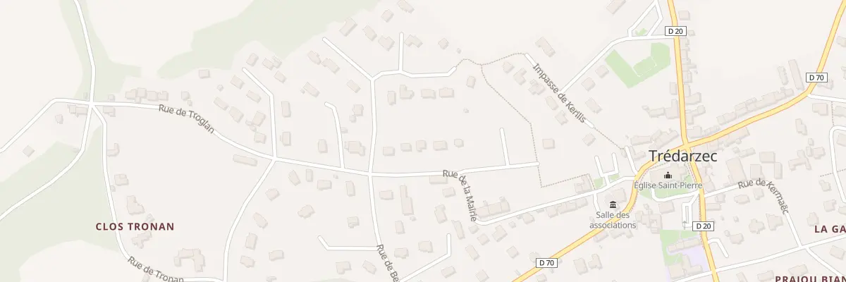 Plan du 6564 Bel Air à Trédarzec