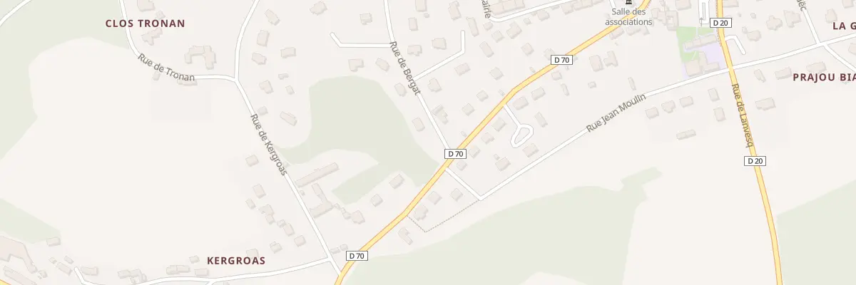 Plan du 6539 Bergat à Trédarzec
