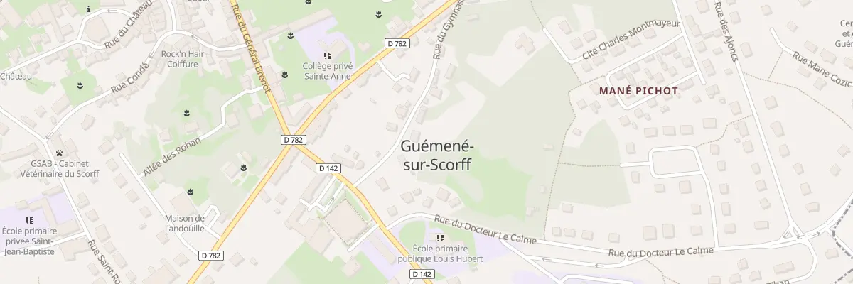 Plan du 12 Rue du Gymnase à Guémené-sur-Scorff