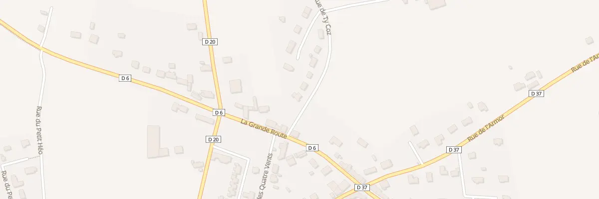 Plan du 1 Rue de Ty Coz à Ploëzal