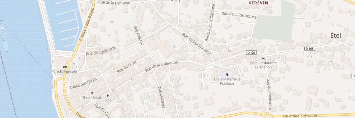 Plan du 12 Rue de la Libération à Étel