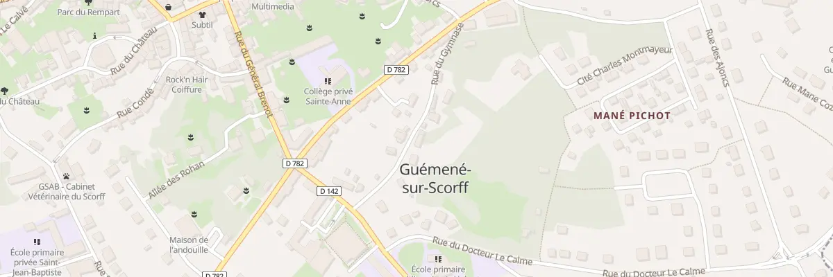 Plan du 14 Rue du Gymnase à Guémené-sur-Scorff