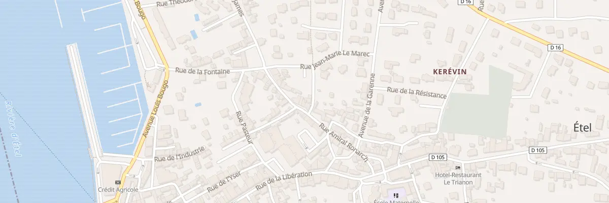 Plan du 22 Rue Amiral Ronarch à Étel