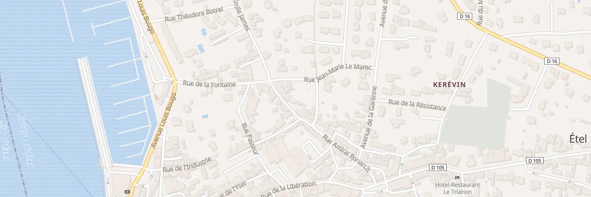 Plan du 32 Rue Amiral Ronarch à Étel