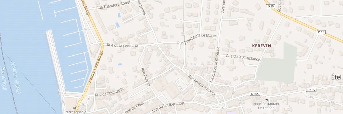 Plan du 30 Rue Amiral Ronarch à Étel