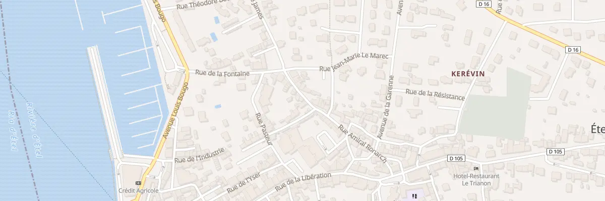 Plan du 27 Rue Amiral Ronarch à Étel