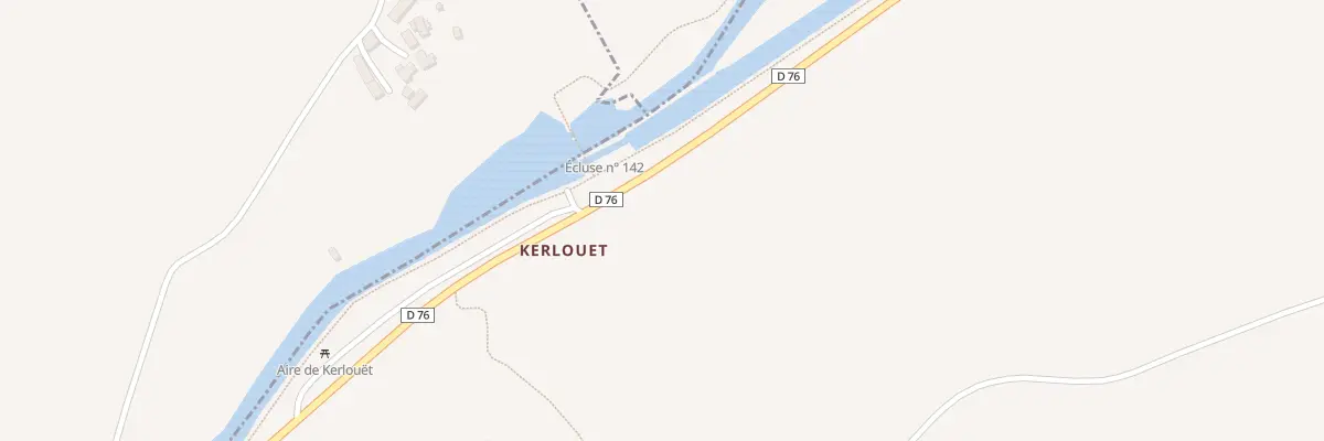 Plan du 4 Kerlouët à Plélauff