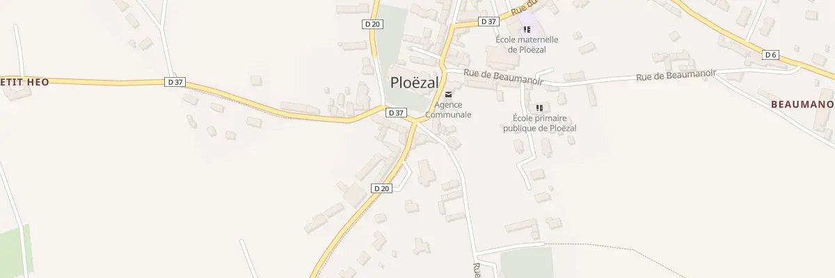Plan du 8 Pl de l’Eglise à Ploëzal