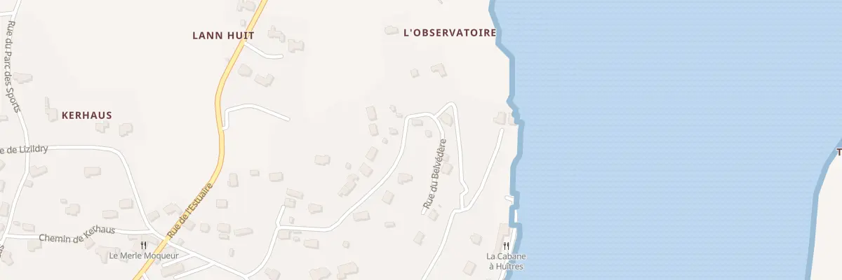 Plan du 18 Rue du Belvédère à Plouguiel