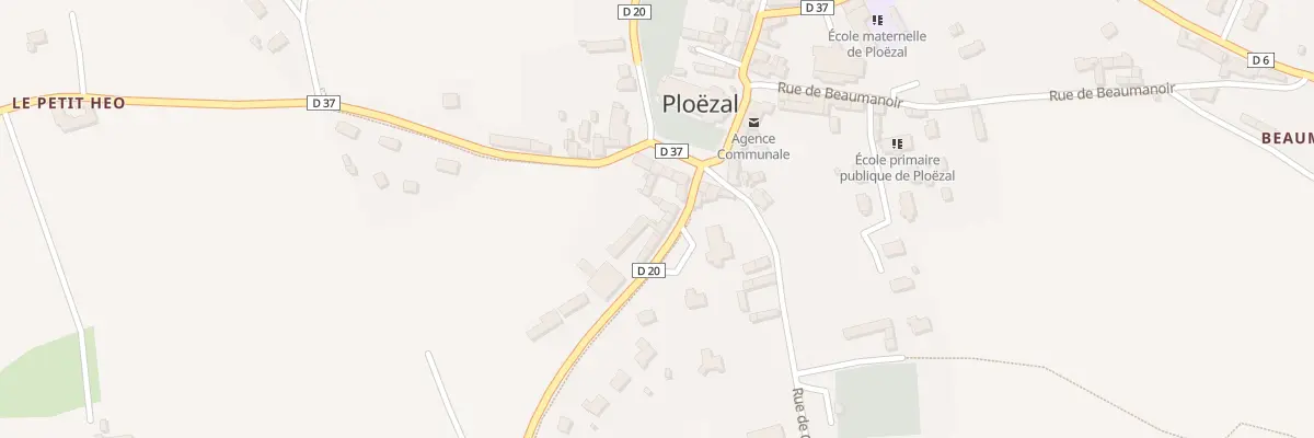 Plan du 6 Rue de la Mairie à Ploëzal