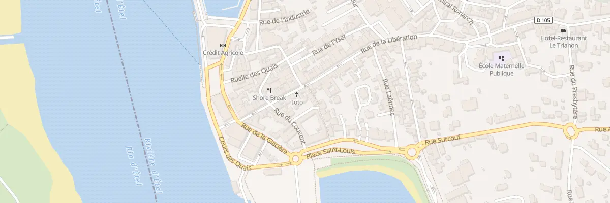 Plan du 5 Rue du Couvent à Étel