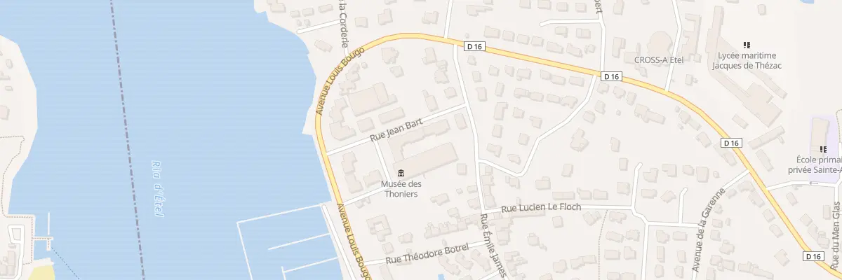 Plan du 12 Rue Jean Bart à Étel