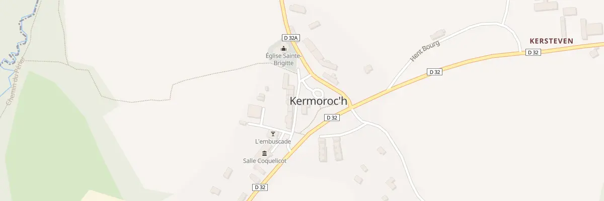 Plan du 3 Pl de l’Eglise à Kermoroc’h