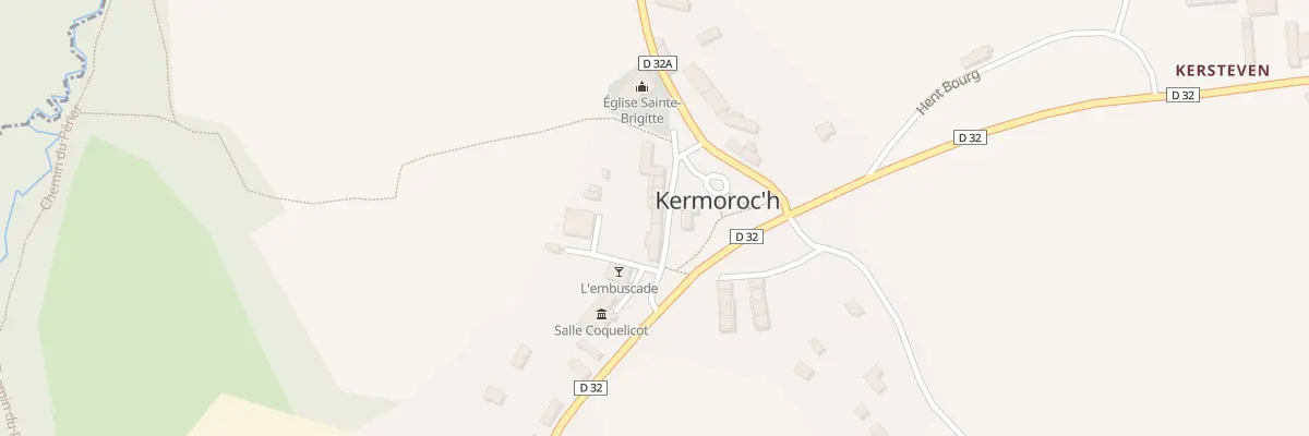 Plan du 55 Pl de l’Eglise à Kermoroc’h