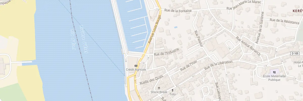 Plan du 1 Rue des Huniers à Étel