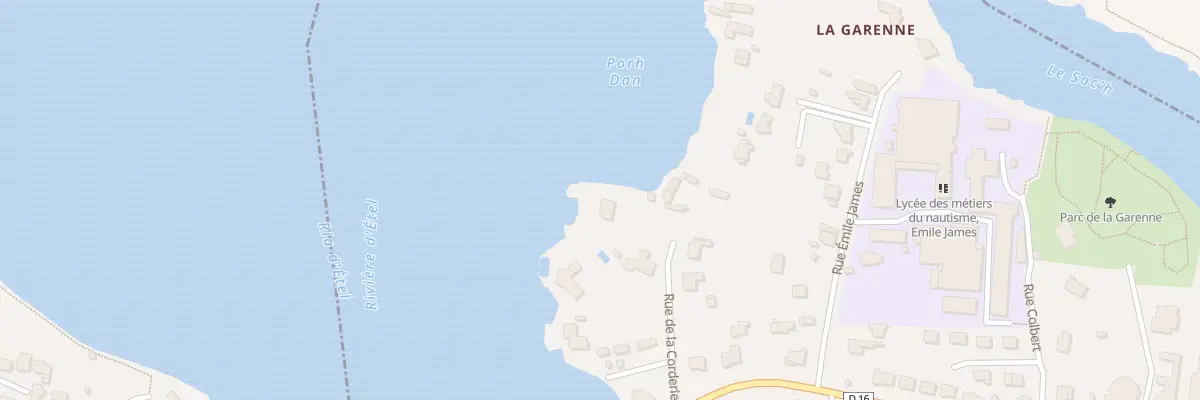 Plan du 9 Rue de la Corderie à Étel