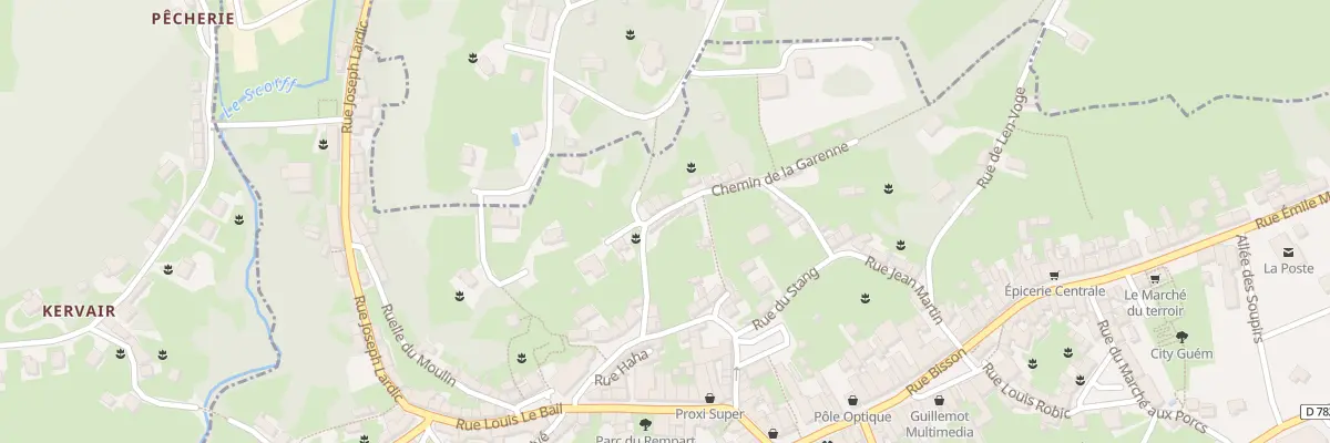 Plan du 7 Rue de la Garenne à Guémené-sur-Scorff
