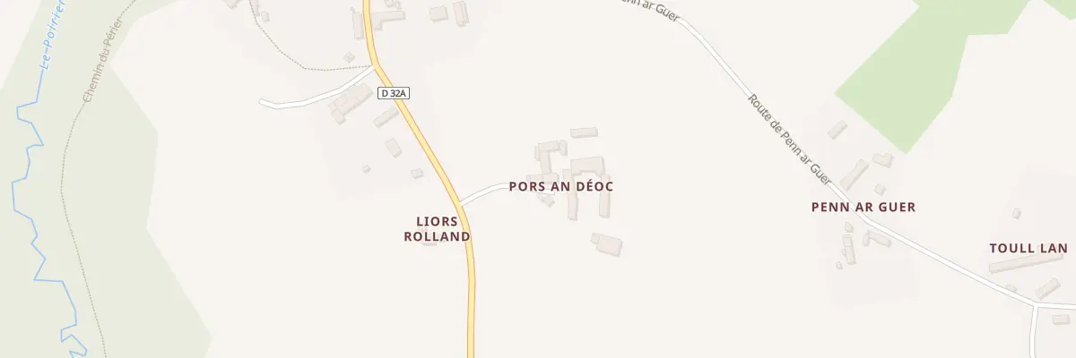 Plan du 2 Pors an Déoc à Landebaëron