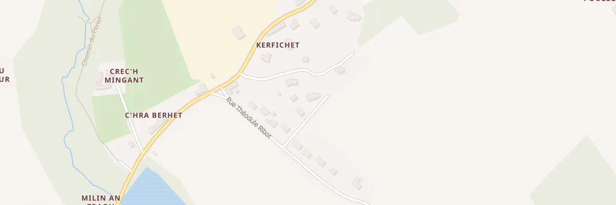 Plan du 102 Chemin de Kerfichet à Kermoroc’h
