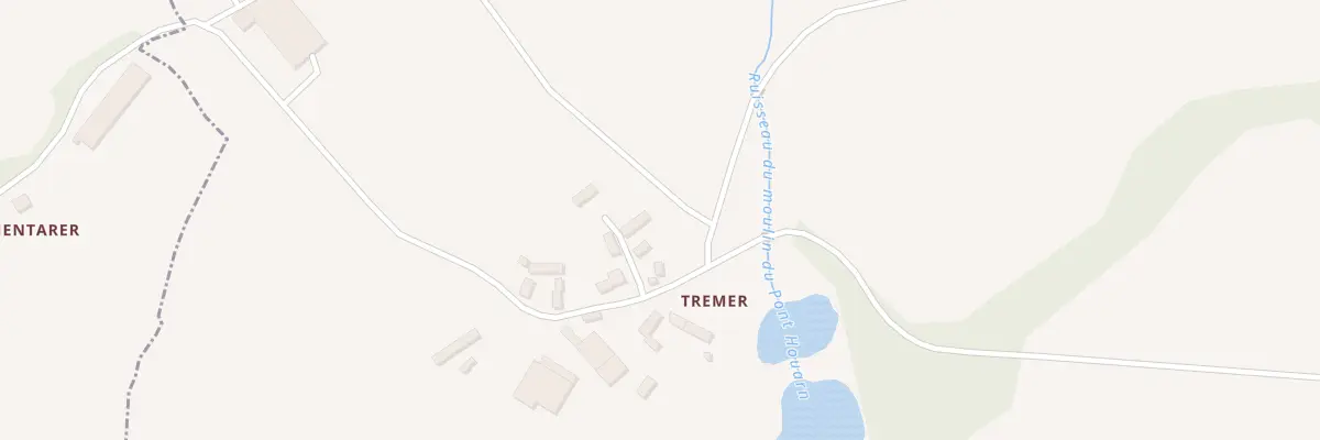 Plan du 1 Tremer à Séglien