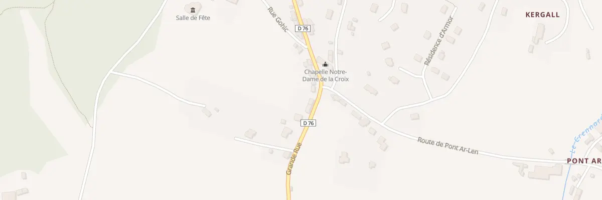 Plan du 56 Grande Rue à Plélauff