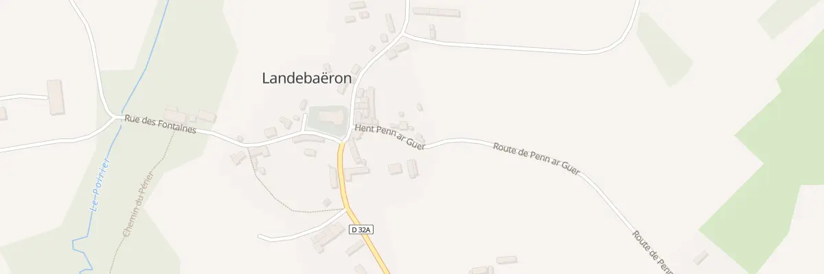 Plan du 5 Hent Penn Ar Guer à Landebaëron