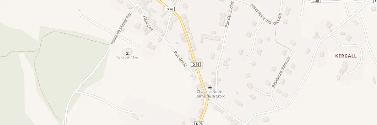 Plan du 42 Grande Rue à Plélauff