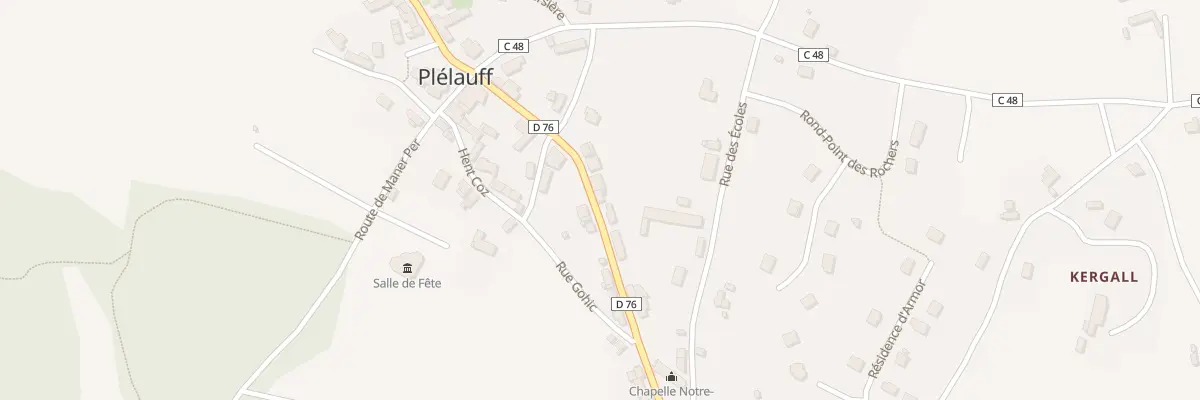 Plan du 35 Rue Grande Rue à Plélauff