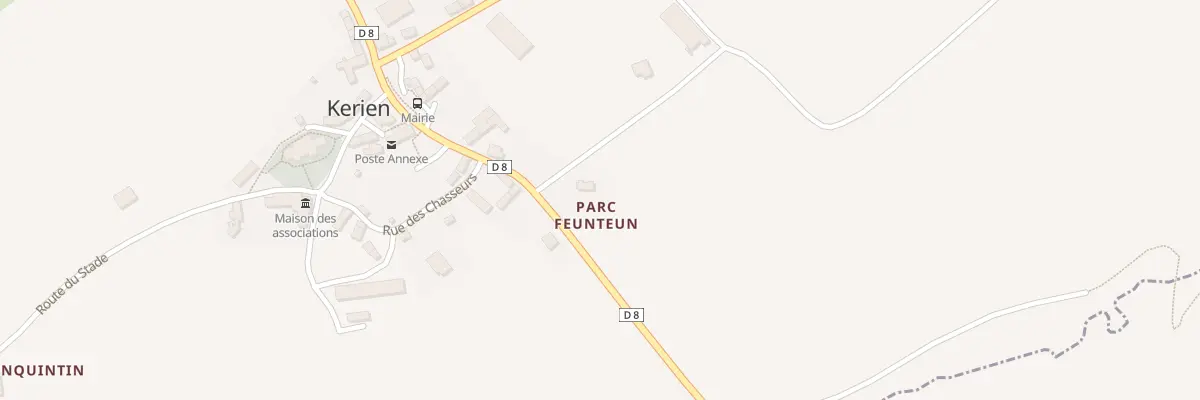 Plan du 29 Rte de Lanrivain à Kerien