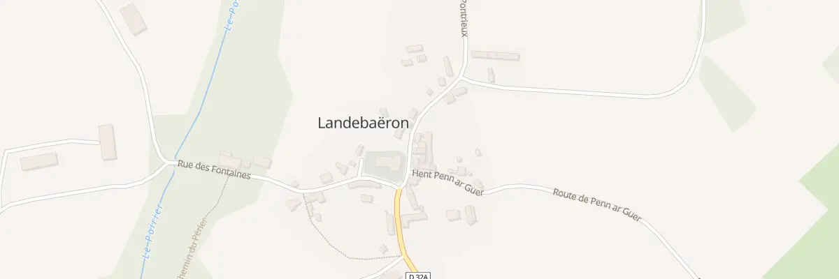 Plan du 9 Hent Skol à Landebaëron