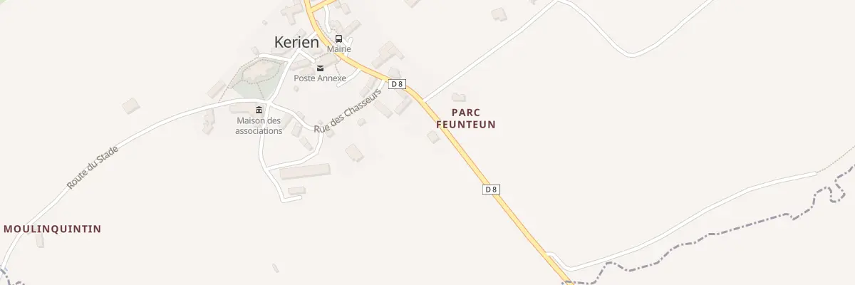 Plan du 24 Rte de Lanrivain à Kerien