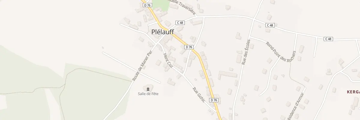 Plan du 7 Rue Hent Coz à Plélauff