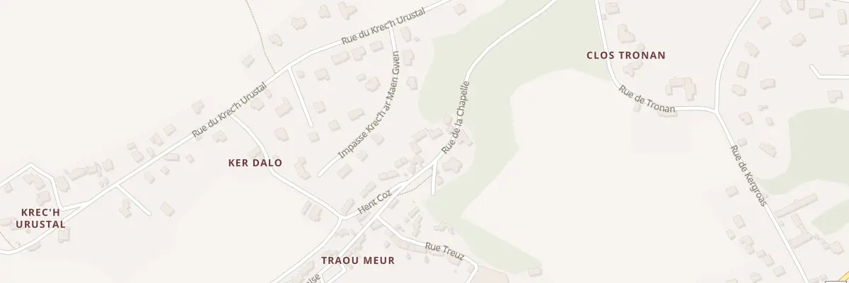 Plan du 5358 Traou Meur à Trédarzec