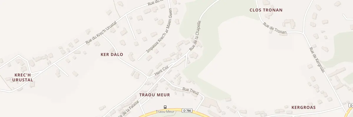 Plan du 16B Rue de la Chapelle à Trédarzec
