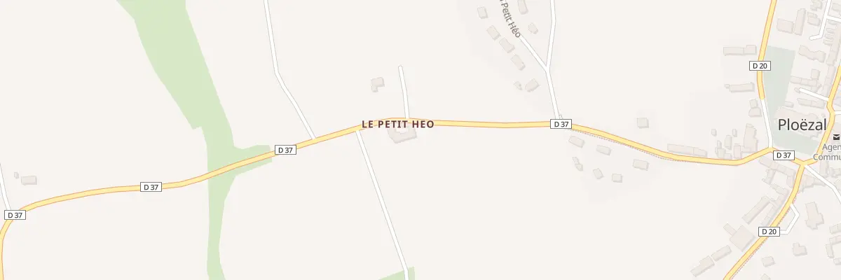Plan du 5634 Le Petit Heo à Ploëzal