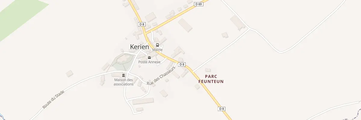 Plan du 25 Rte de Lanrivain à Kerien