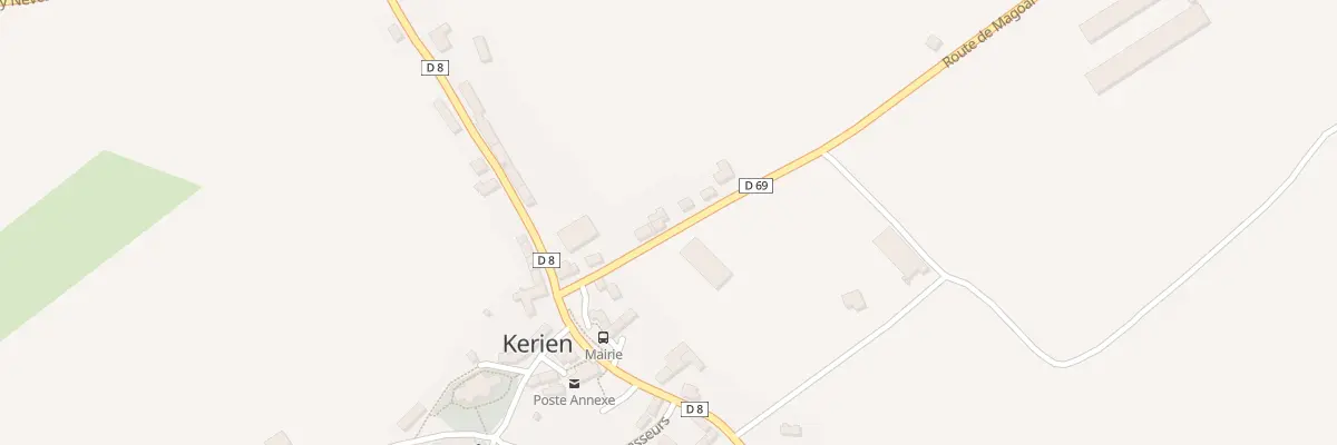 Plan du 7 Rte de Magoar à Kerien