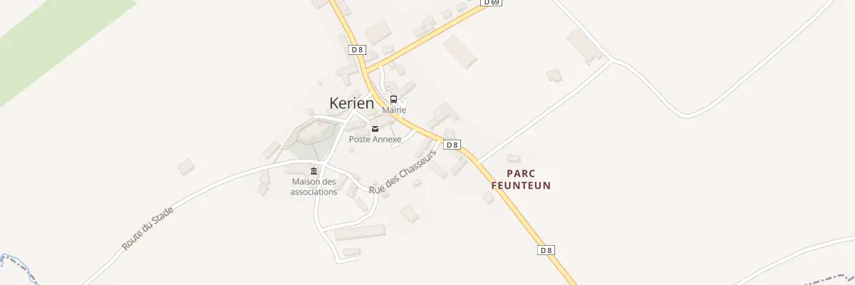 Plan du 2 Rue des Chasseurs à Kerien