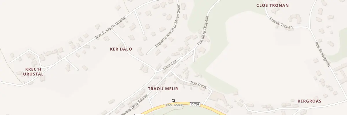 Plan du 5351 Traou Meur à Trédarzec