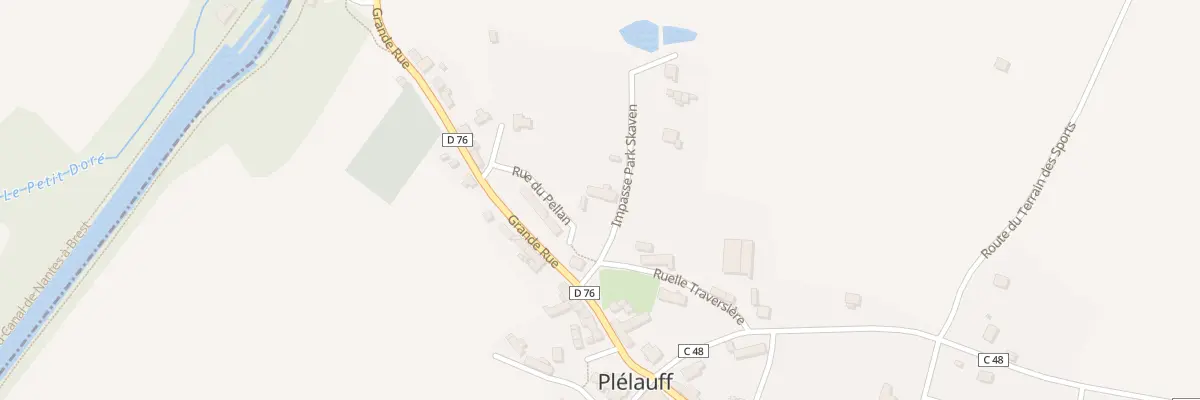 Plan du 1 Park Skaven à Plélauff