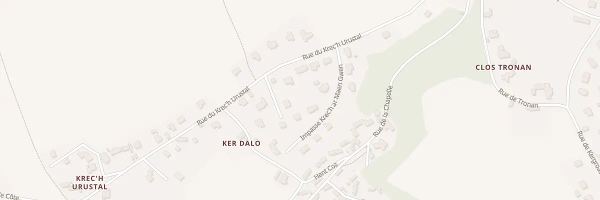 Plan du 6556 Lot Crech Min Guen à Trédarzec