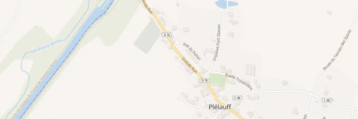 Plan du 4 Rue Grande Rue à Plélauff