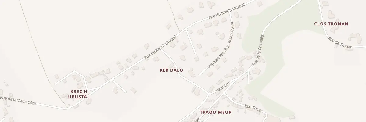 Plan du 4 Imp des Pins à Trédarzec